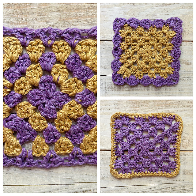 Pop of Colour Granny Coasters