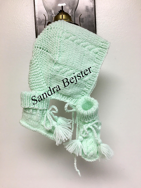 Cable Bonnet & Booties