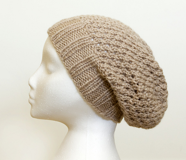 Chunky Lace Slouchy Beanie