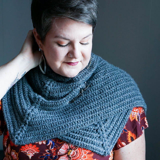 Odessa Gray Shawl