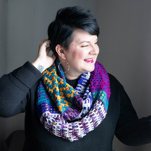 Marly Mosaic Infinity Scarf
