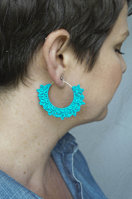 Picot Crochet Earrings