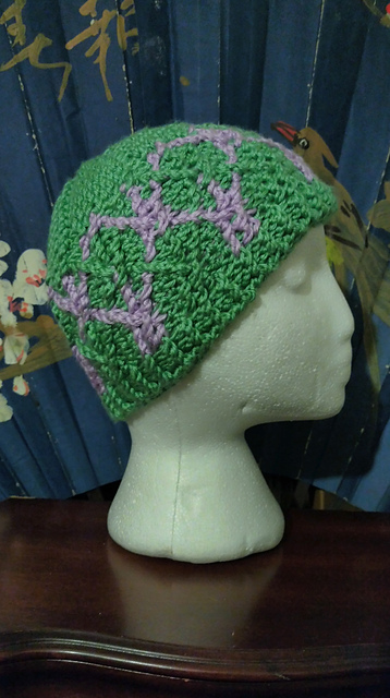 Intertwined Diamonds Hat