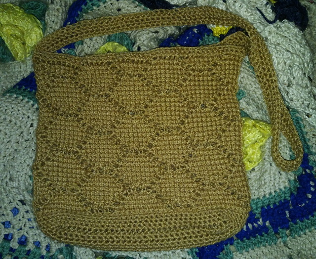 Tunisian Honeycomb Purse