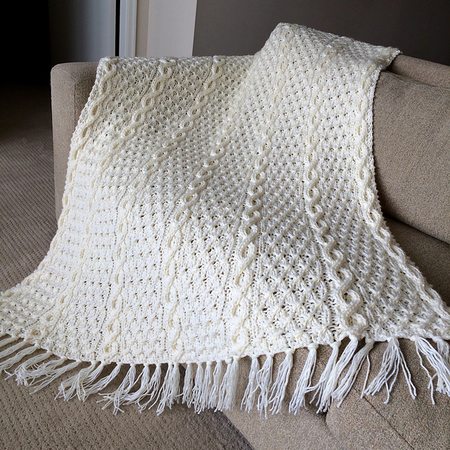 Quick Knit Cables & Clusters Afghan