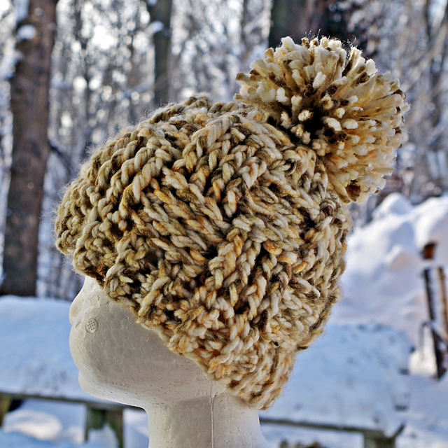 Chunky Basket Weave Beanie
