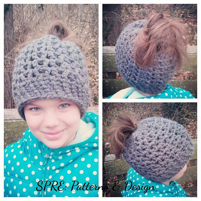 Virtuosa Messy Bun Beanie