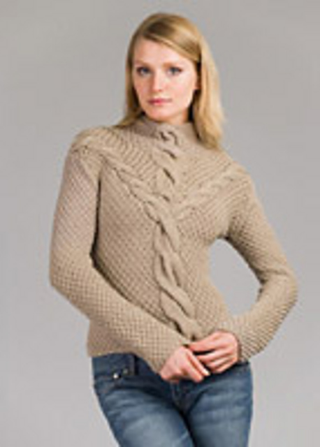 Split Cable Aurora Bulky Sweater - KK415