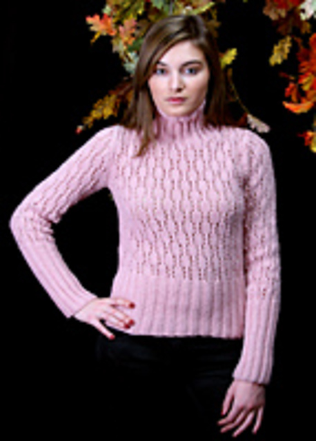 Superyak Lace Turtleneck Sweater KK469