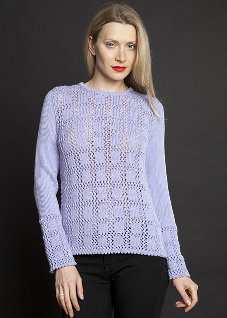 KK 648 Top with Lacy Squares