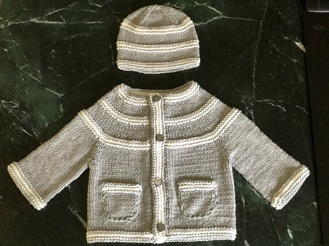 KK 708 Aurora Baby Yoke Cardigan