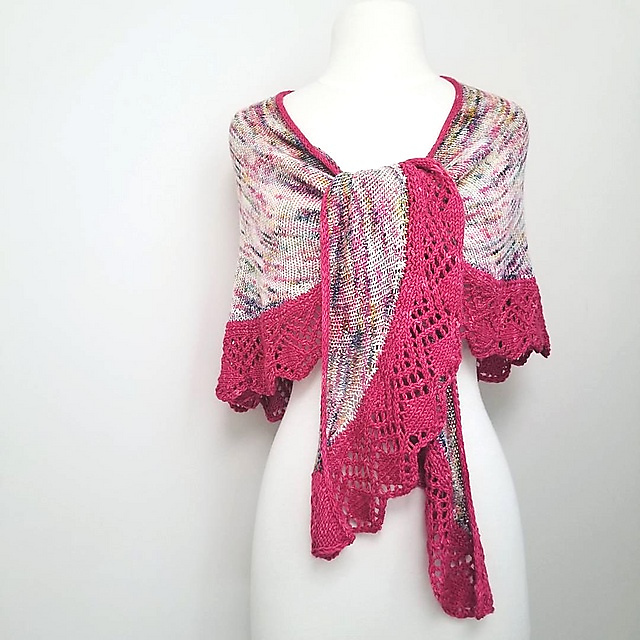 Sour Cherry Pie Shawl