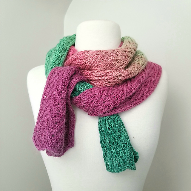 Herringbone Brioche Scarf
