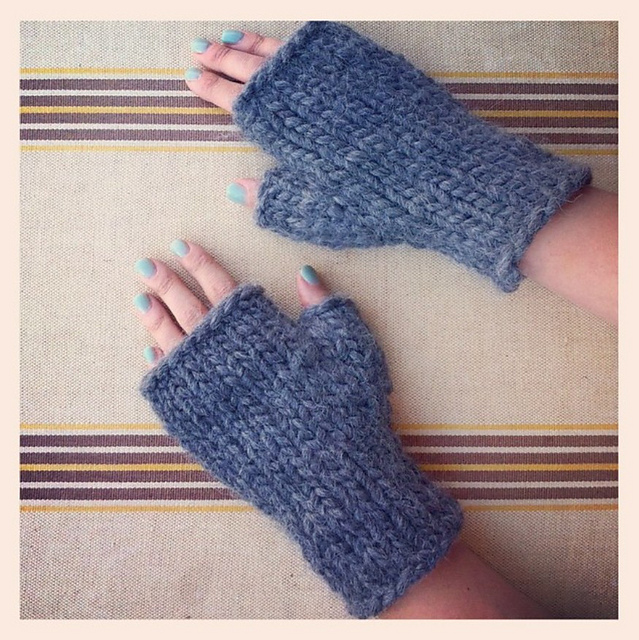 Fast Fingerless Mittens