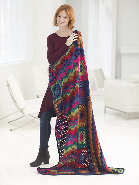 Color Infused Afghan