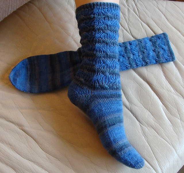 Socken Traum in Blau