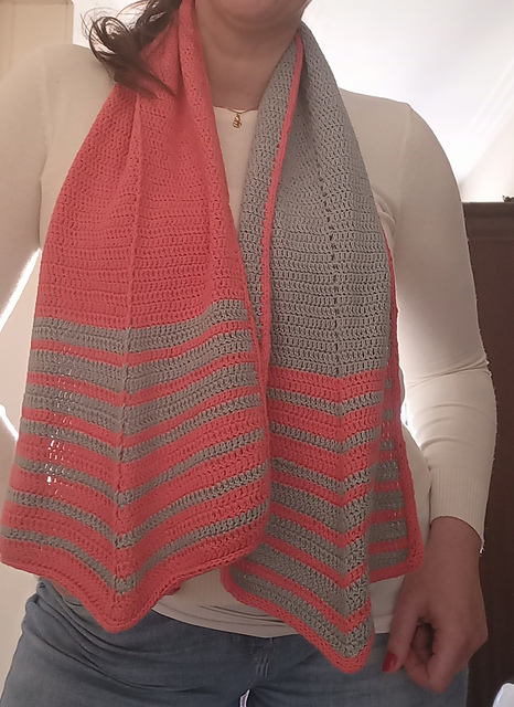 Lenço de Seda em Crochet