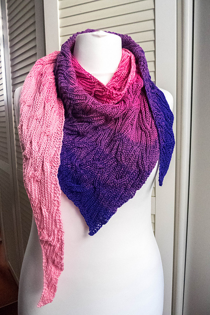 Dancing Brioche Shawl