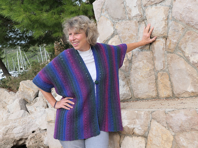 Ponchojacke Meereshimmel