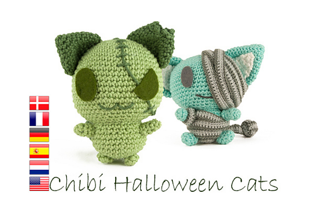 Chibi Halloween Cats