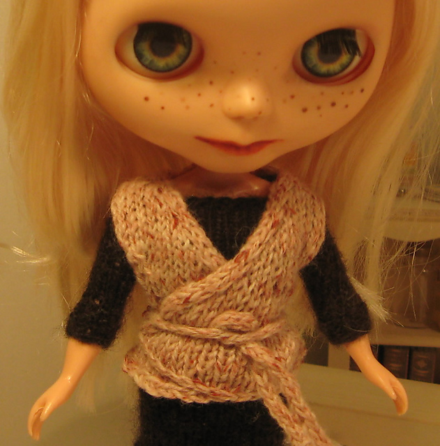 Ballet Wrap Cardigan for Blythe Pullip Barbie