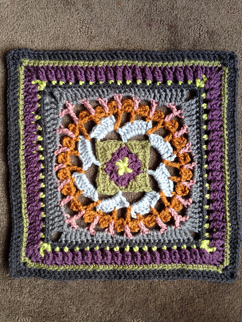 Off-Kilter Afghan Block