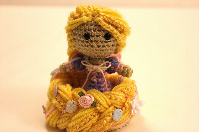 Rapunzel Amigurumi Princess doll