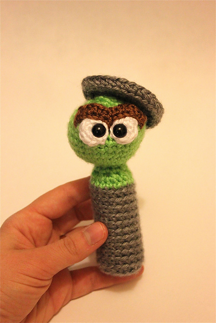 Oscar The Grouch Baby Rattle