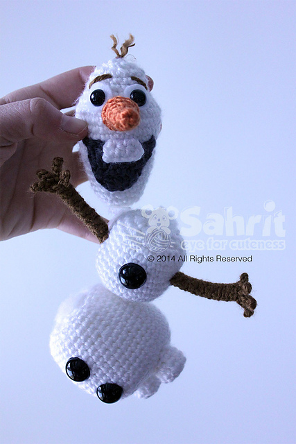 Detachable Olaf Amigurumi Doll Snowman