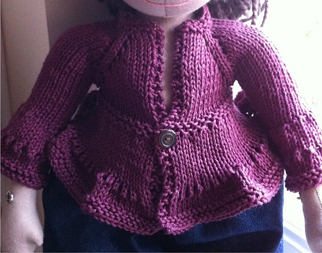 Fluted doll cardigan