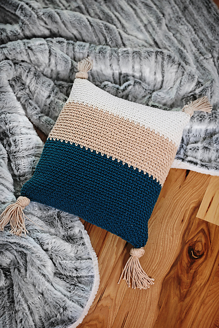 Linen Stitch Pillow Cover