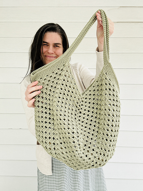 Granny Square Chevron Tote