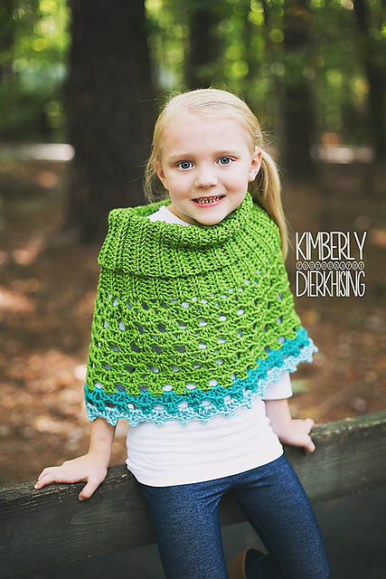 Pistachio Poncho (Child 1-3y, 3-5y, 5-8y)