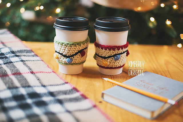 Christmas Lights Coffee Sleeve