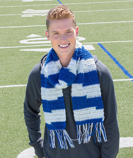 Guy's Game Day Scarf