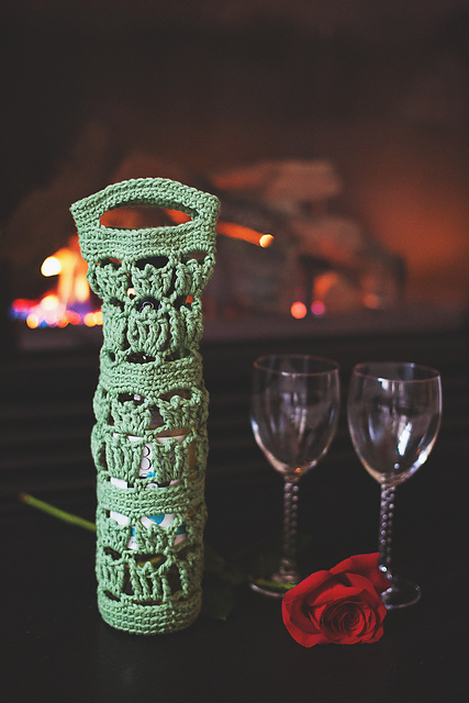 Green Bottle Cozies