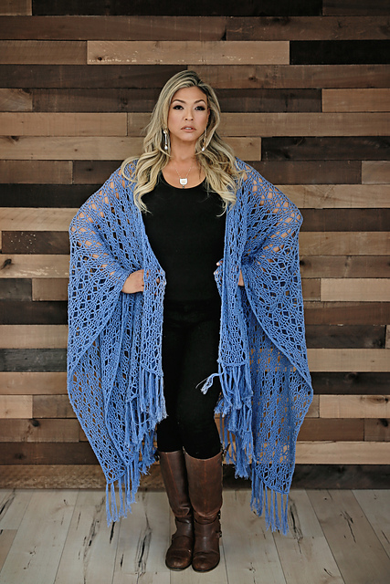 Ravelry: Light and Lacy Ruana pattern by Cara Louise Reitbauer