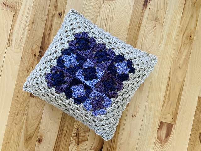 Granny Square Pillow Cover