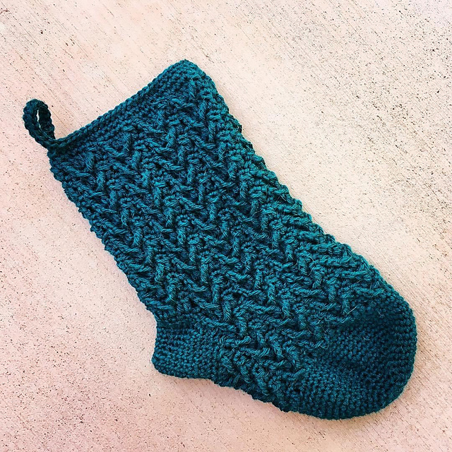Evergreen Christmas Stocking