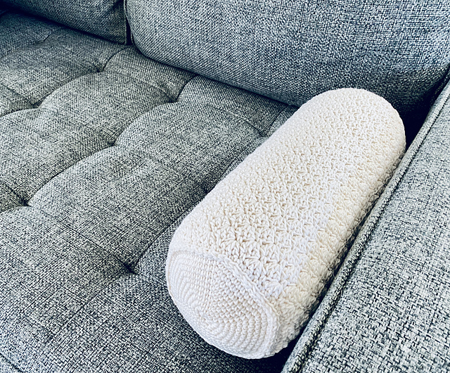 Ravelry Neck Roll Pillow pattern by Salena Baca