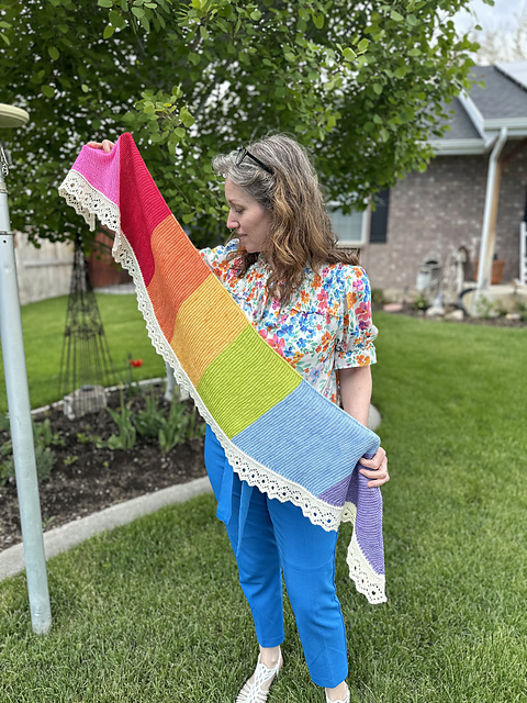 Rainbow Bridge Shawl