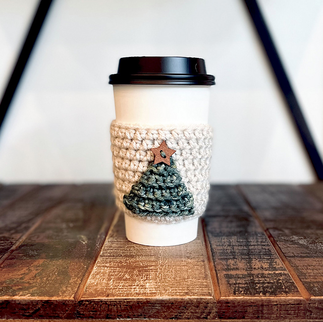Christmas Tree Coffee Cozy