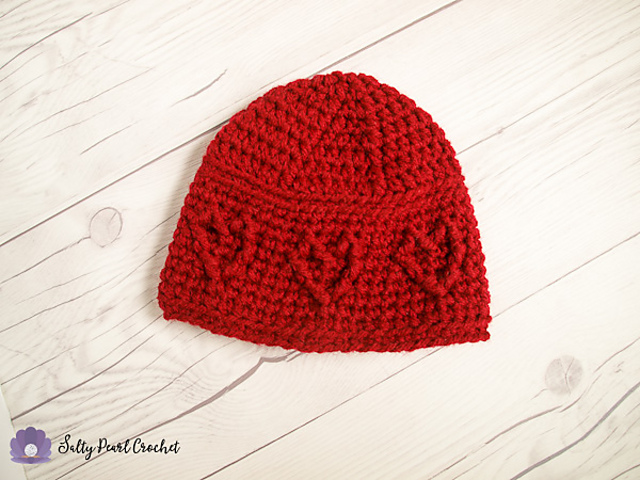Baby Cabled Heart Hat