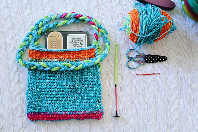Tunisian Kindle Purse