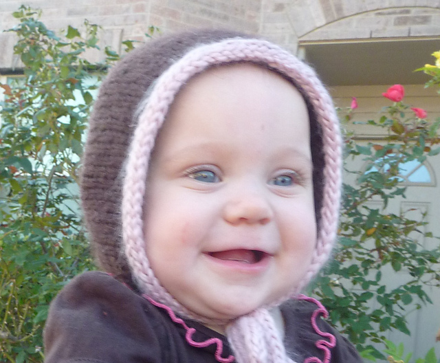 Seamless Aran Toddler Bonnet