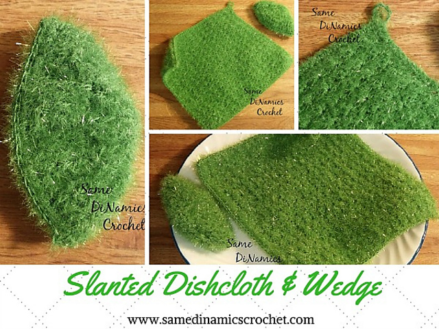 Slanted Dishcloth & Wedge