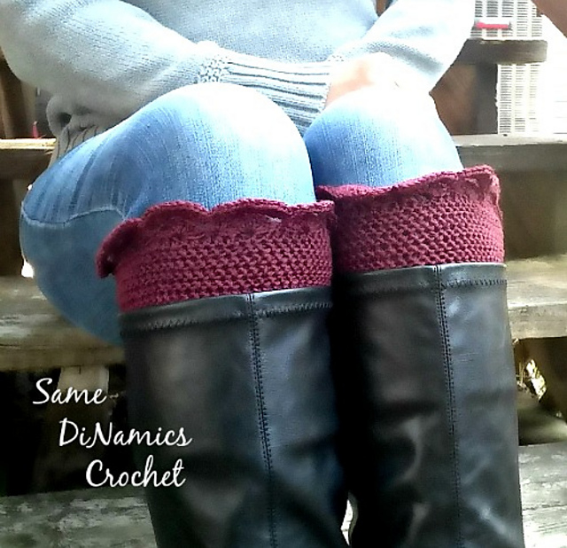 Arched Fans Boot Cuffs