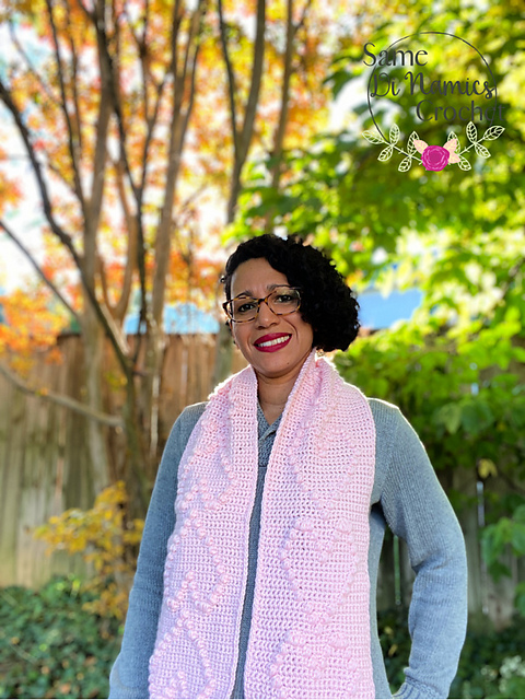 Stacked Hearts Scarf