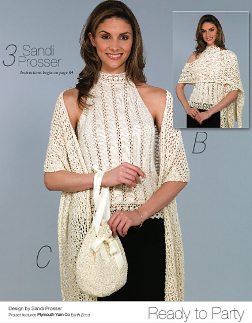 Ready to Party halter, Shawl & Bag