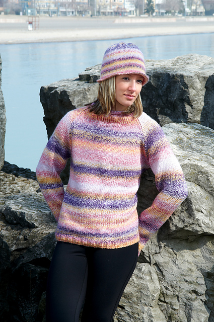Funnel Neck Raglan & Hat